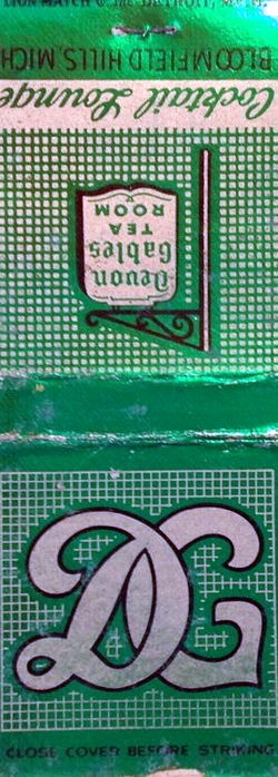 Devon Gables (Port O Three) - Matchbook (newer photo)